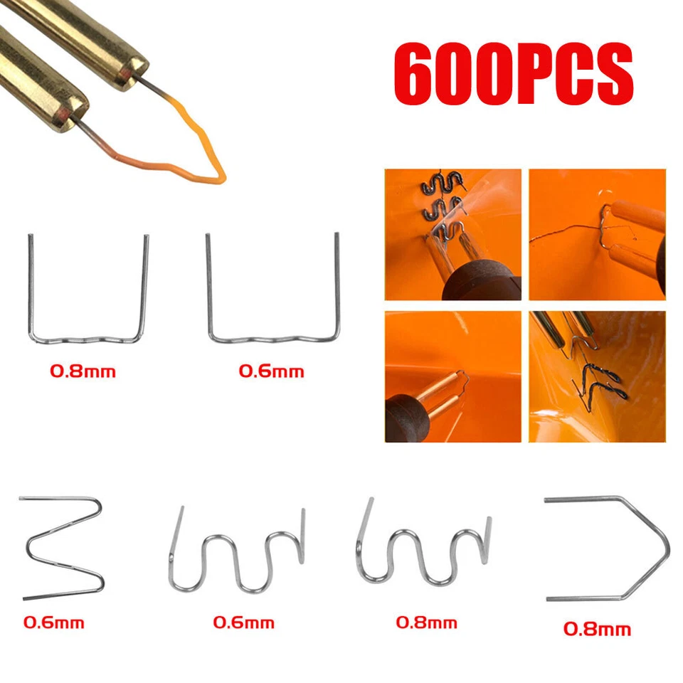 600x Hot Staple for Car Bumper Fender Welder Stapler  Plastic Welding Repair Kit - Image 3 of 4