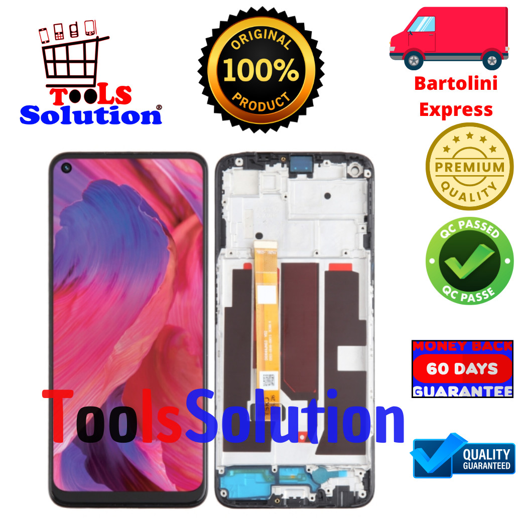 Display LCD + Touch Screen Per Oppo A74 5G (CPH2197, CPH2263) – Ricambio Nero BRAYGOS
