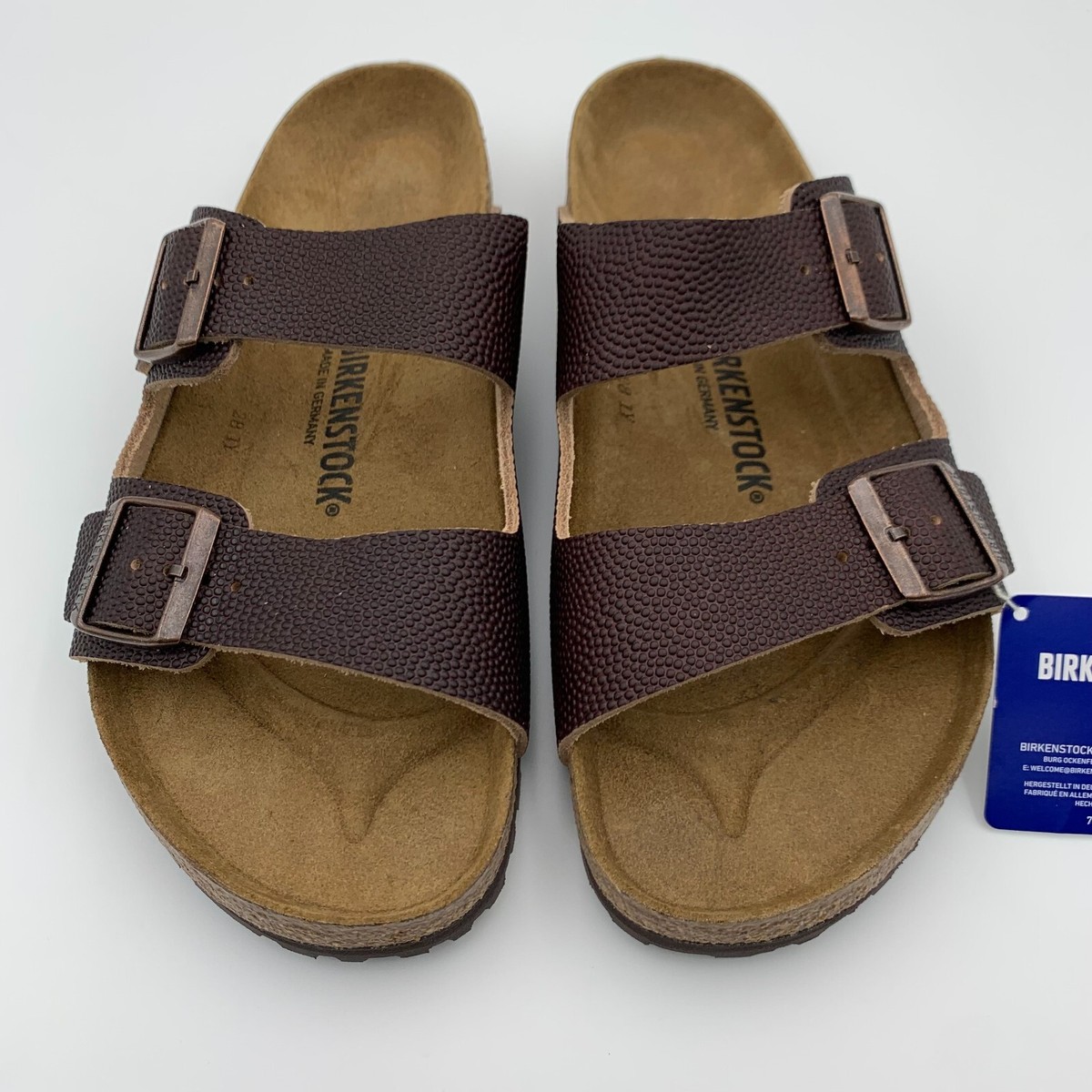 Birkenstock New w/ Box Arizona Roast Embossed Natural Horween