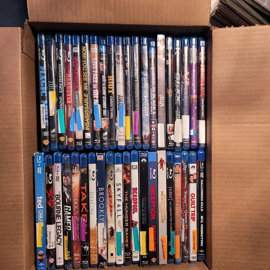 Lot of 40+ BLU-RAY MOVIES Bulk Wholesale Comedy Action Sci Fi