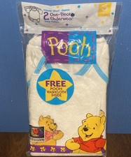 VINTAGE Winnie The Pooh Fruit Of Loom Infant Rompers One Piece 2 Pk w/ Washcloth