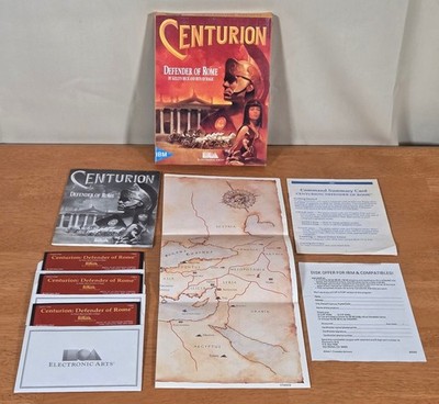 Centurion Defender of Rome Electronic Arts EA IBM Tandy PC Game 5.25'' Map 1990
