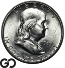 1949-D Franklin Half Dollar, Very Nice