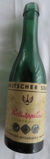 Original Flasche leer Rotkäppchen Deutscher Sekt 1961 VEB Sektkellerei Freyburg