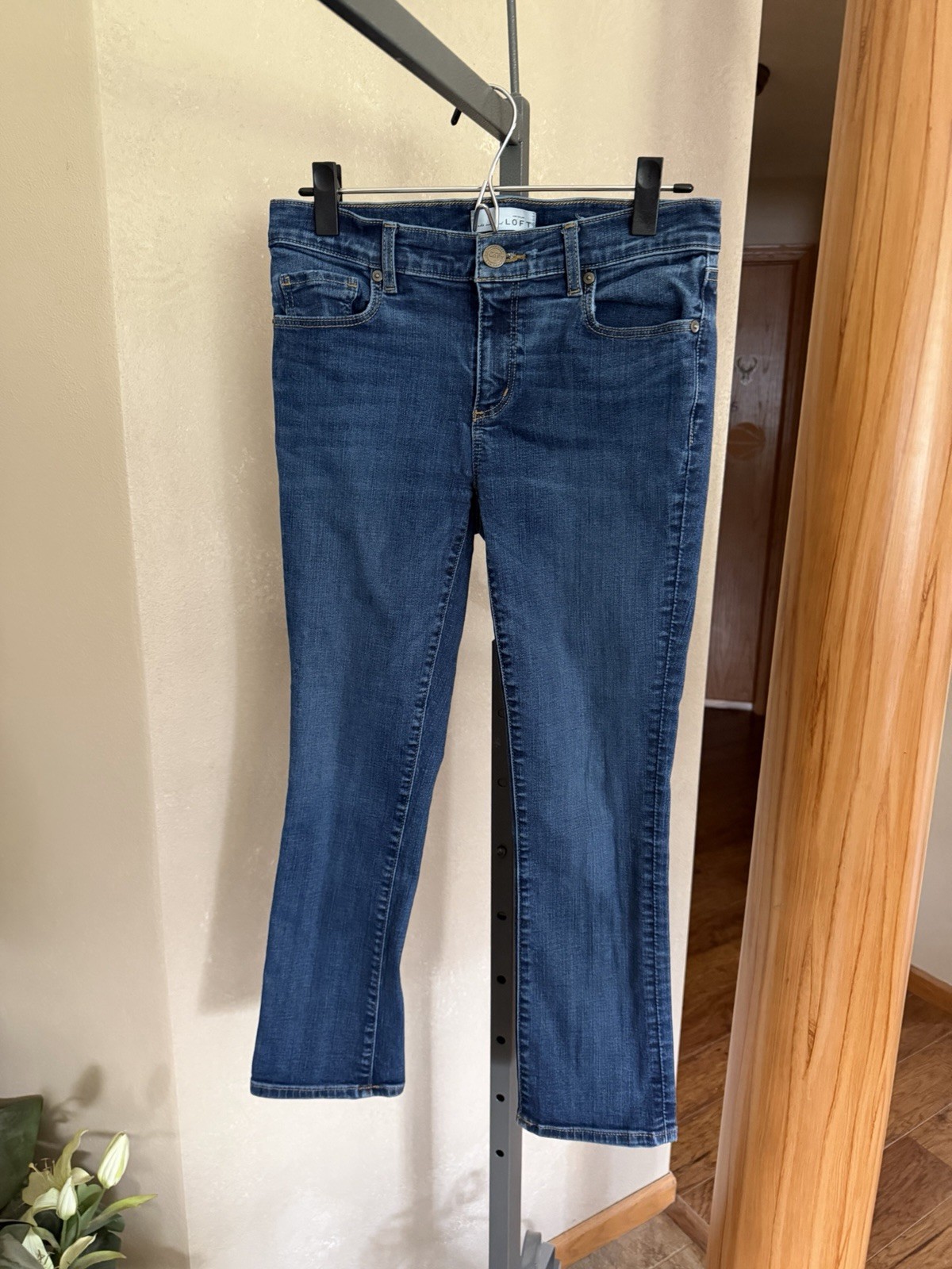 Womens Ann Taylor LOFT Modern Kick Crop Jeans size 4/27 VGUC