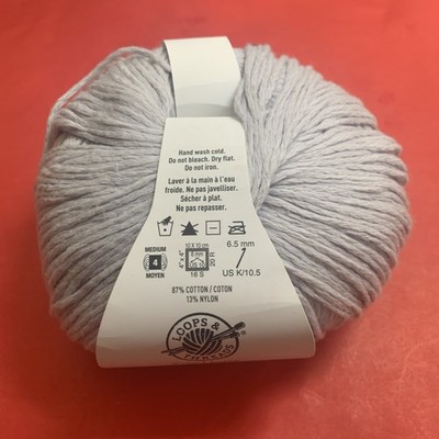 Loops & Threads Soft Classic Yarn Light Gray Acrylic 354 Yds 7 Oz New