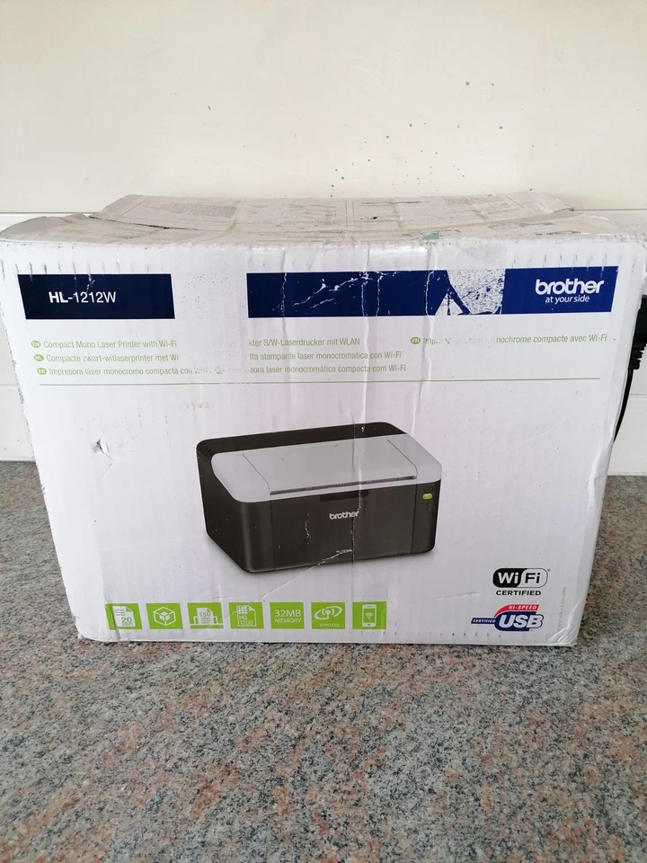 Brother HL-1212W Monochrome Wireless Laser Printer - Image 3 of 4