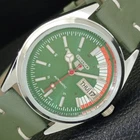 SEIKO 5 AUTOMATIC VINTAGE REFURBISHED 6309A JAPAN MENS GREEN WATCH a440854-a