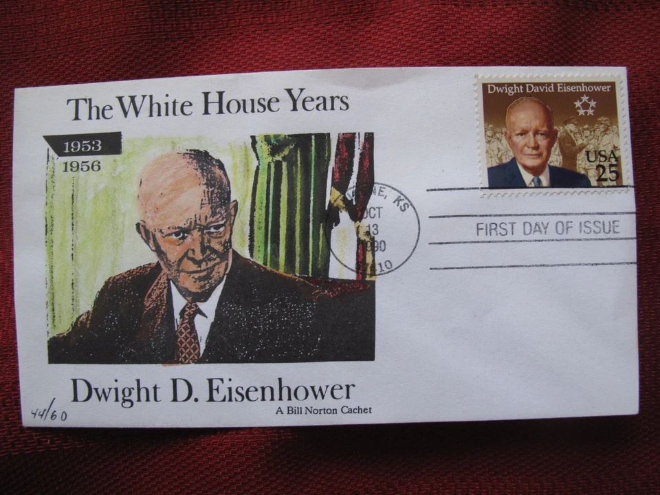 President Eisenhower FDC Collection 34 First Day Cover Lot Hand Painted VJ Day - Image 2 of 4