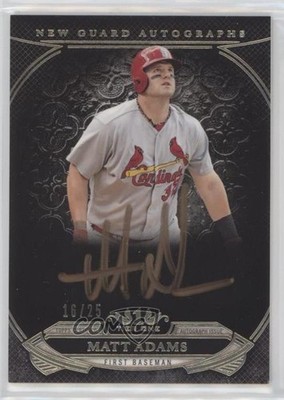 2015 Topps Tier One New Guard Rose Gold Ink 16/25 Matt Adams #NGA-MA Auto 0t2