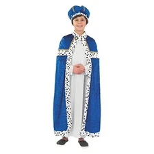  Kids Wise Men Costume, Three Kings Outfit, Wiseman Attire for Large Blue