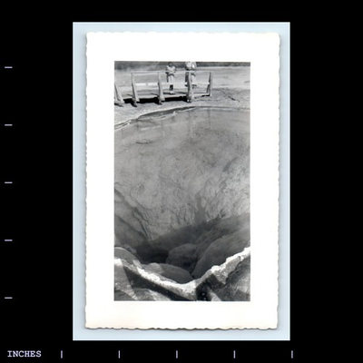 #ad Old Vintage Photo ABSTRACT UNUSUAL ABYSS HOT SPRING GEYSER $8.00