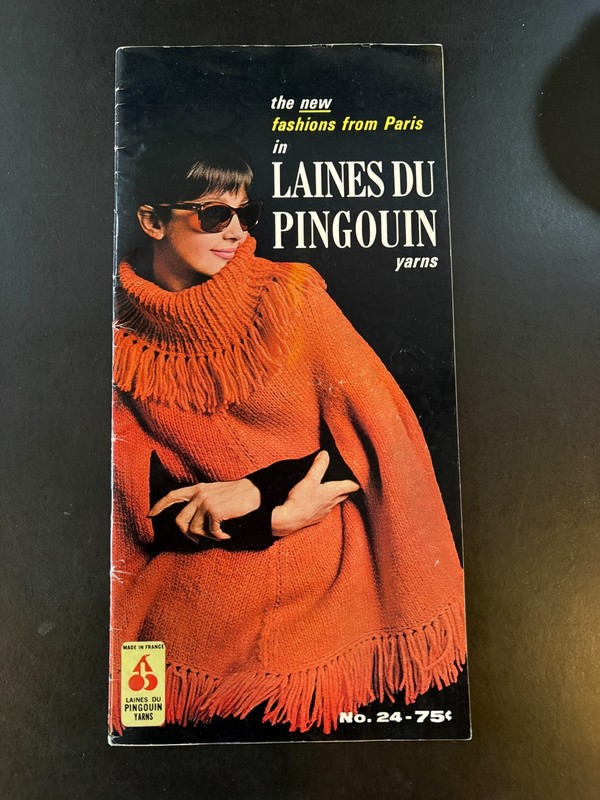 Booklet: Laines Du Pingouin Yarns - The New Fashions from Paris - 1963 No. 24