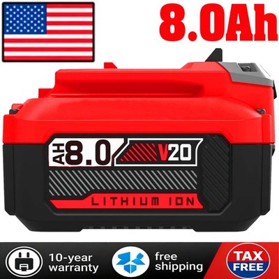 FOR CRAFTSMAN 20V Max V20 Lithium Ion 8.0Ah Battery LED Indicator CMCB206 TOOL