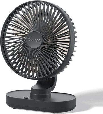 OCOOPA Ventilator Automatisch Oszillierend Leise 30db, 16.5CM, 4000mAh Akku und