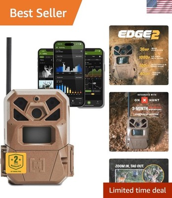Waterproof Edge 2 Trail Camera with 36MP Photos & Low Glow Flash Technology