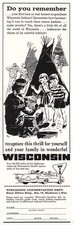 1959 Wisconsin: Indian, Tepee Vintage Print Ad
