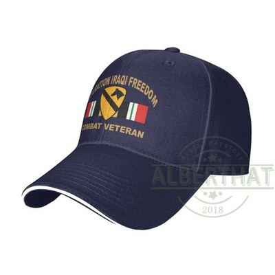 Operation Iraqi Freedom 1st Cavalry Div Unisex Baseball Cap Adjustable