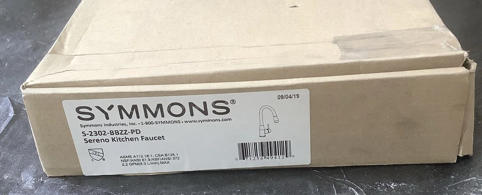 Grifo de cocina Symmons extraíble bronce cepillado Sereno S-2302-BBZZ-PD D2 Foto 2 de 4
