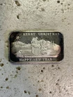 Merry Christmas / Happy New Year — 1 oz .999 Fine Silver Bar