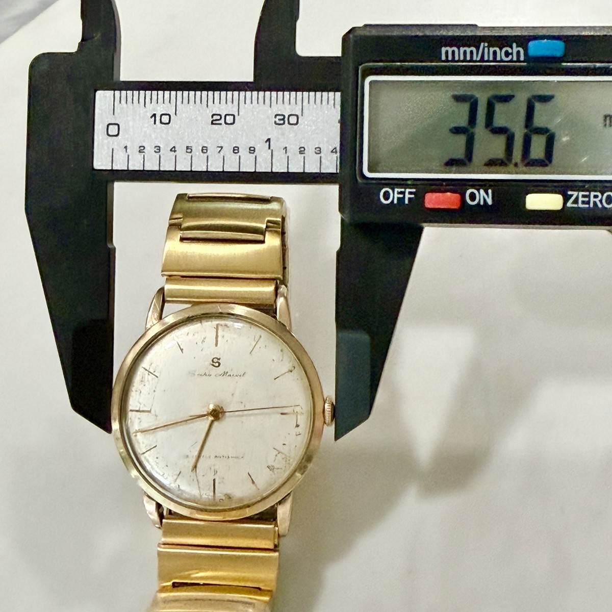 Vintage 1950's Seiko Marvel 14K Gold Filled 19 Jewel Antishock