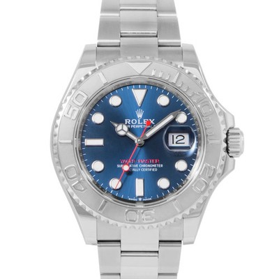 Rolex Yacht Master Blue Dial Steel & Platinum