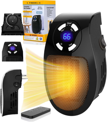 #ad Upgrade Smart Plug in Wall Space Heater450W Programmable Portable Electric Smal $36.77