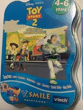 Rear Find Vtech Vsmile Disney Toy Story 2 Operation: Rescue Woody Video Game O/B