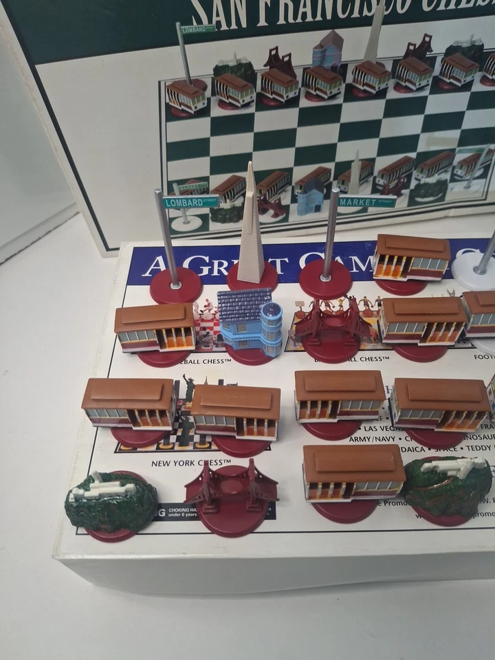 San Francisco Chess Board Game Big League Promotions Vintage 2001 - Image 3 of 4