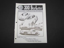 Mercedes Benz Gull Wing Group 300 StarLetter W198 300SL Back Issue March 1994