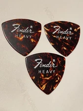 Lot of 3 Vintage 1970s CBS Fender Guitar Picks- 346 Heavy RARE deadstock