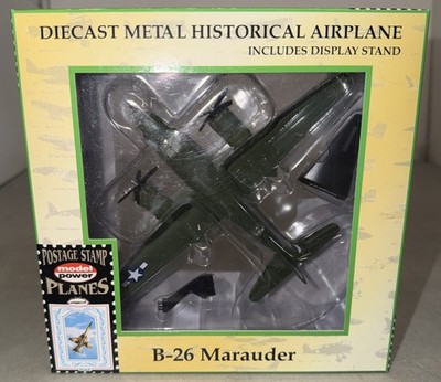 Model Power Postage Stamps 5562 B-26 Marauder Green over Silver Bomber Airplane