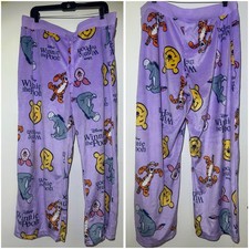 Disney Women s Winnie The Pooh Soft Cozy Pajama Pants Size Plus 2X