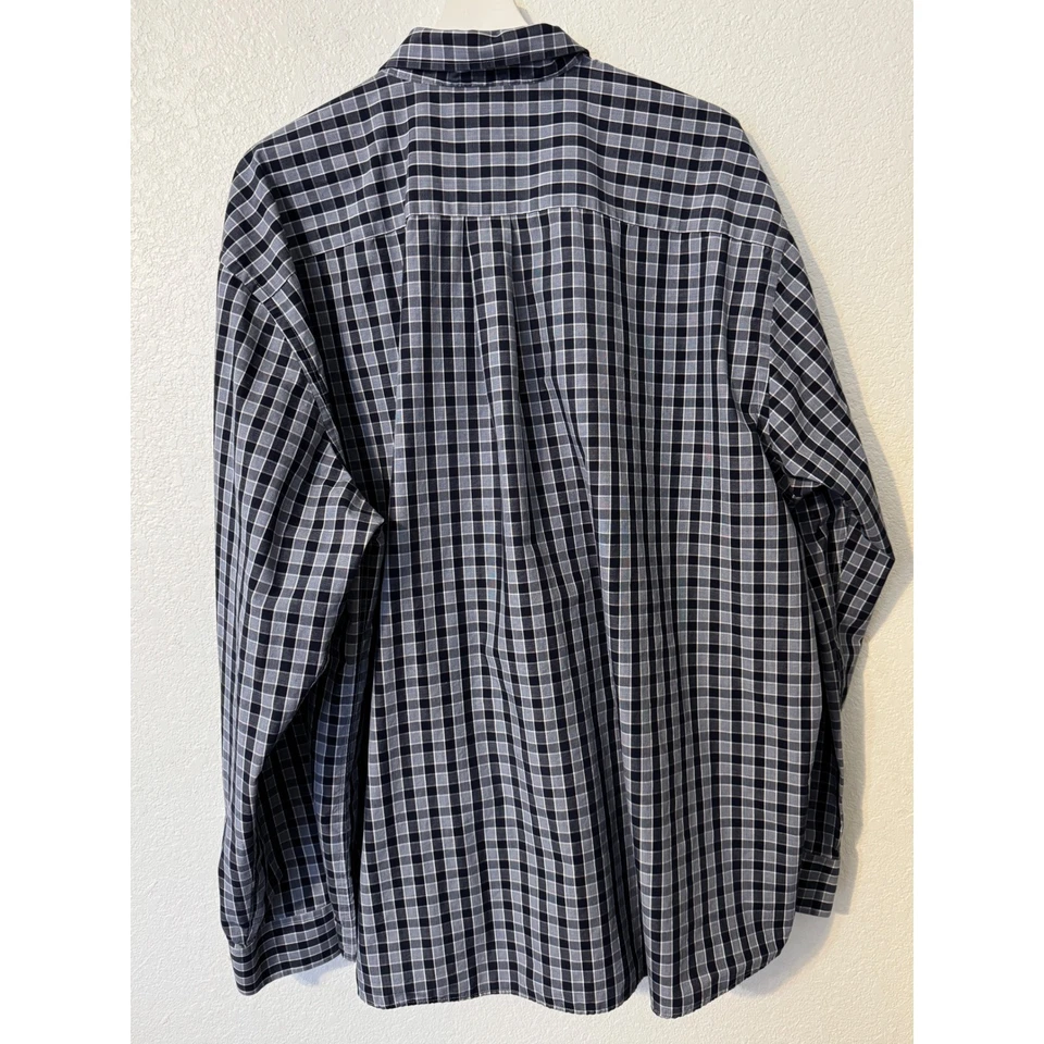 Cutter & Buck NFL New England Patriots Mens Checkered Button Down Shirt XXXL - Image 3 of 4