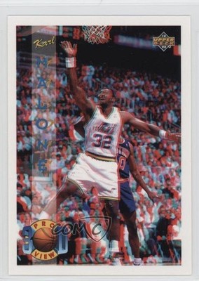 1993-94 Upper Deck Pro View 3D Karl Malone #1 HOF m4w