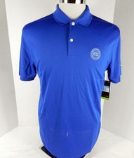 2021-22 Mens Detroit Pistons Team Issued Blue Polo Shirt Nike 480 M 53s