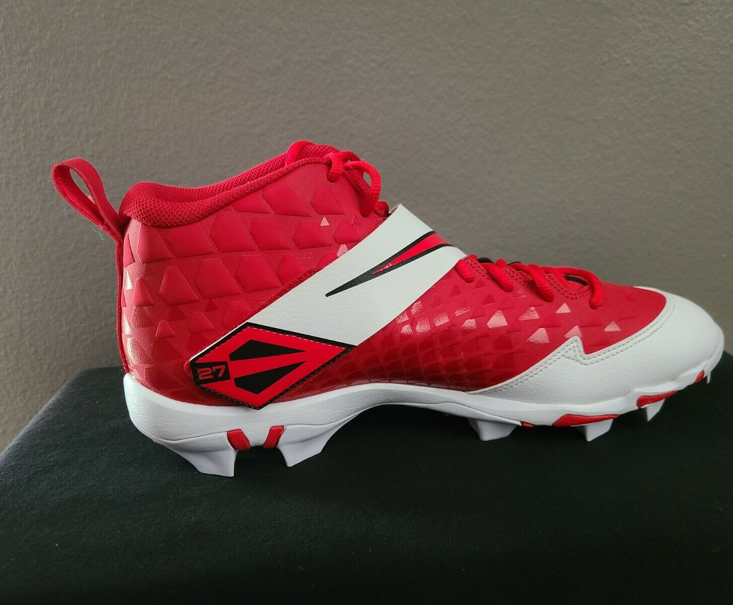 NEW Nike Force Zoom Trout 6 Fastflex Baseball Cleats Red AT3440-600 Mens