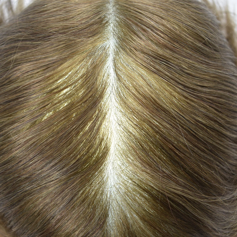 Ultra Thin Skin Mens Toupee Hairpiece Invisible Poly PU Hair Replacement Systems - Image 4 of 4