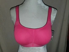 NWT Dominique Zoe Pro Max Support Sports Pink Bra sz 36C