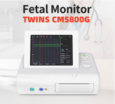 CMS800G Fetal Monitor 24 Stunden -Zwillinge FHR Toco FMOV Monitor Druckeralarm