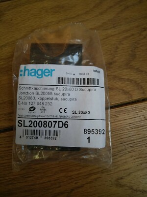 Hager SL200807D6 Schnittkaschierung halogenfrei zu Sockelleistenkanal SL 20x80mm
