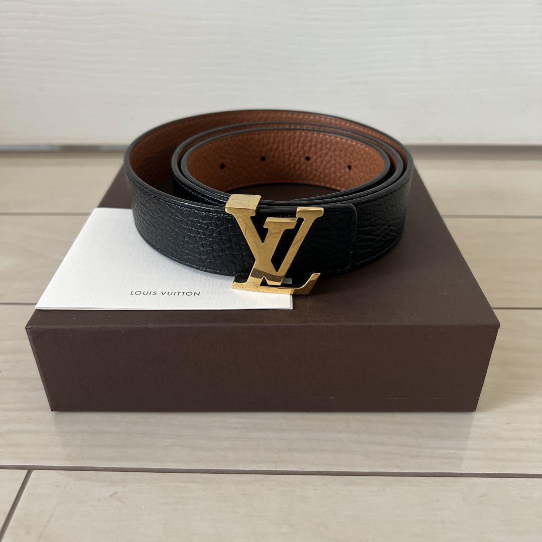 Louis Vuitton ブラックベルト 34/85 Louis Vuitton Black Epi Leather Belt Size 85/34 | Yoogi's Closet