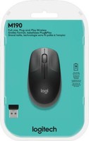 Logitech Maus M190 Optisch Wireless Kabellos 3 Tasten 1000 Dpi 910-005905