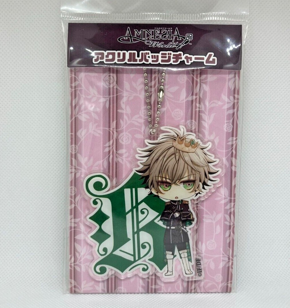 NEW AMNESIA World Acrylic Badge Charm Ball Chain 5 Types Official