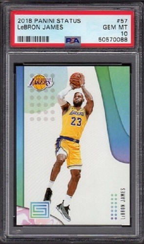 2018-19 LeBron James Panini Status Basketball Card #57 Graded PSA 10 Gem Mint - 第 1/2 張圖片