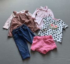 Newborn Baby Girl Clothes Bundle 6-9 Months Kids Outfit Bodysuit Dress Jeans Top