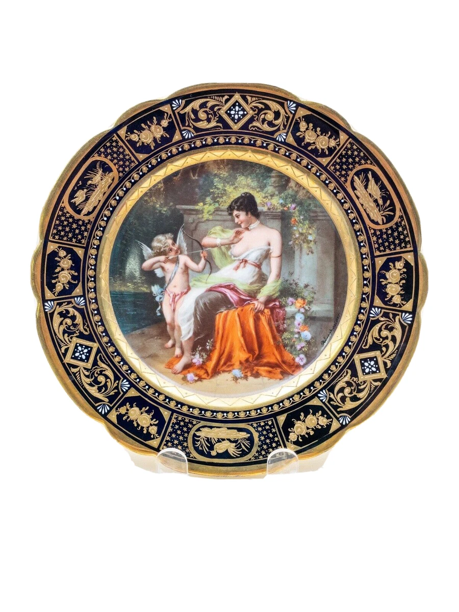 Royal Vienna Plate In Antique Ceramic & Porcelain Plates