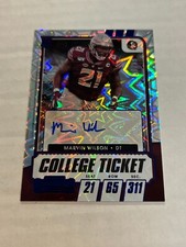 2021 CONTENDERS DRAFT MARVIN WILSON 26/39 COLLEGE TICKET BLUE ROOKIE AUTO FSU SP