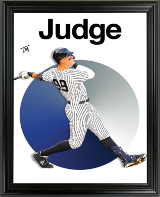 Aaron Judge Framed Sports Art Photo by Thomas Maxwell
