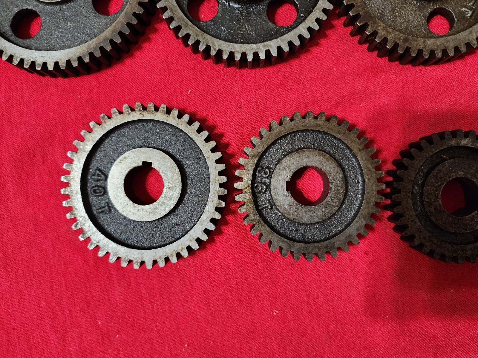 Logan Lathe 10" 11" Threading Change Gears 7/16 Thick 5/8 Bore (8 Gears